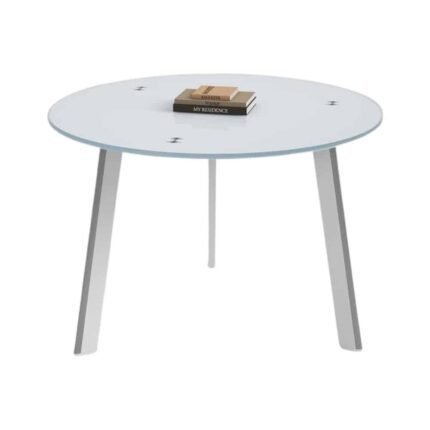 Evergreen Glass Round Meeting Table